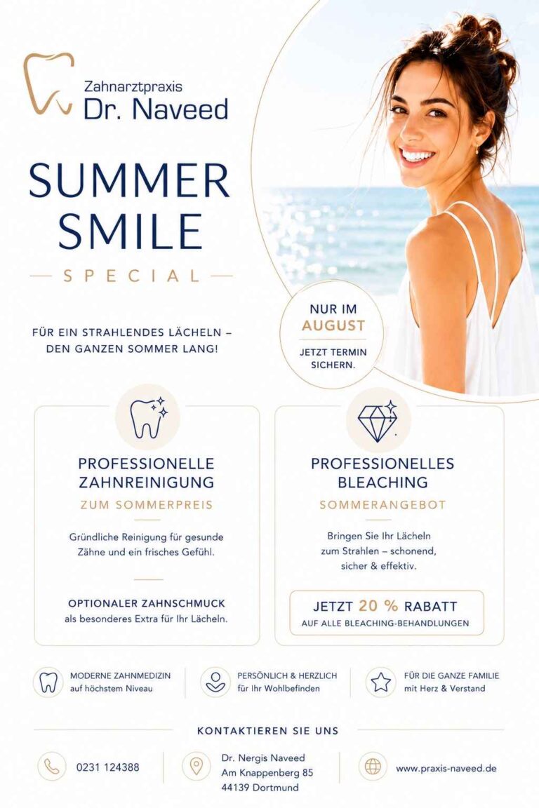Zahnarztpraxis Naveed Summer Smile Aktion